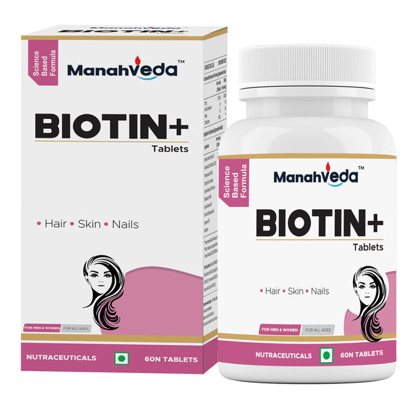Manahveda Biotin+ Tablets