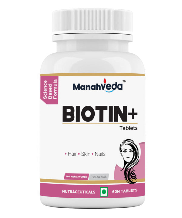 Manahveda Biotin+ Tablets